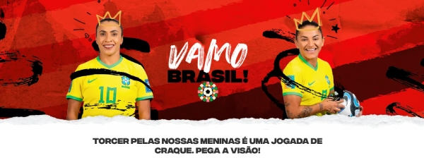 Promoção Vamo Brasil na Copa do Mundo Feminina 2023