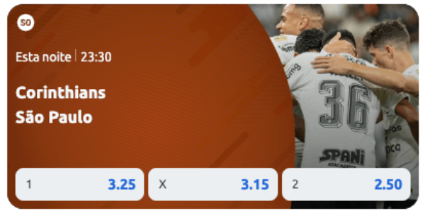 Odds Altas Corinthians x São Paulo 30-01-2024