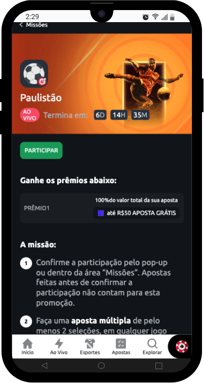 Paulistão Missão Betano App  